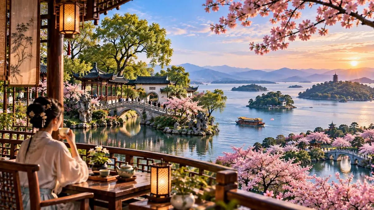 Taihu Lake scenery near Wuxi