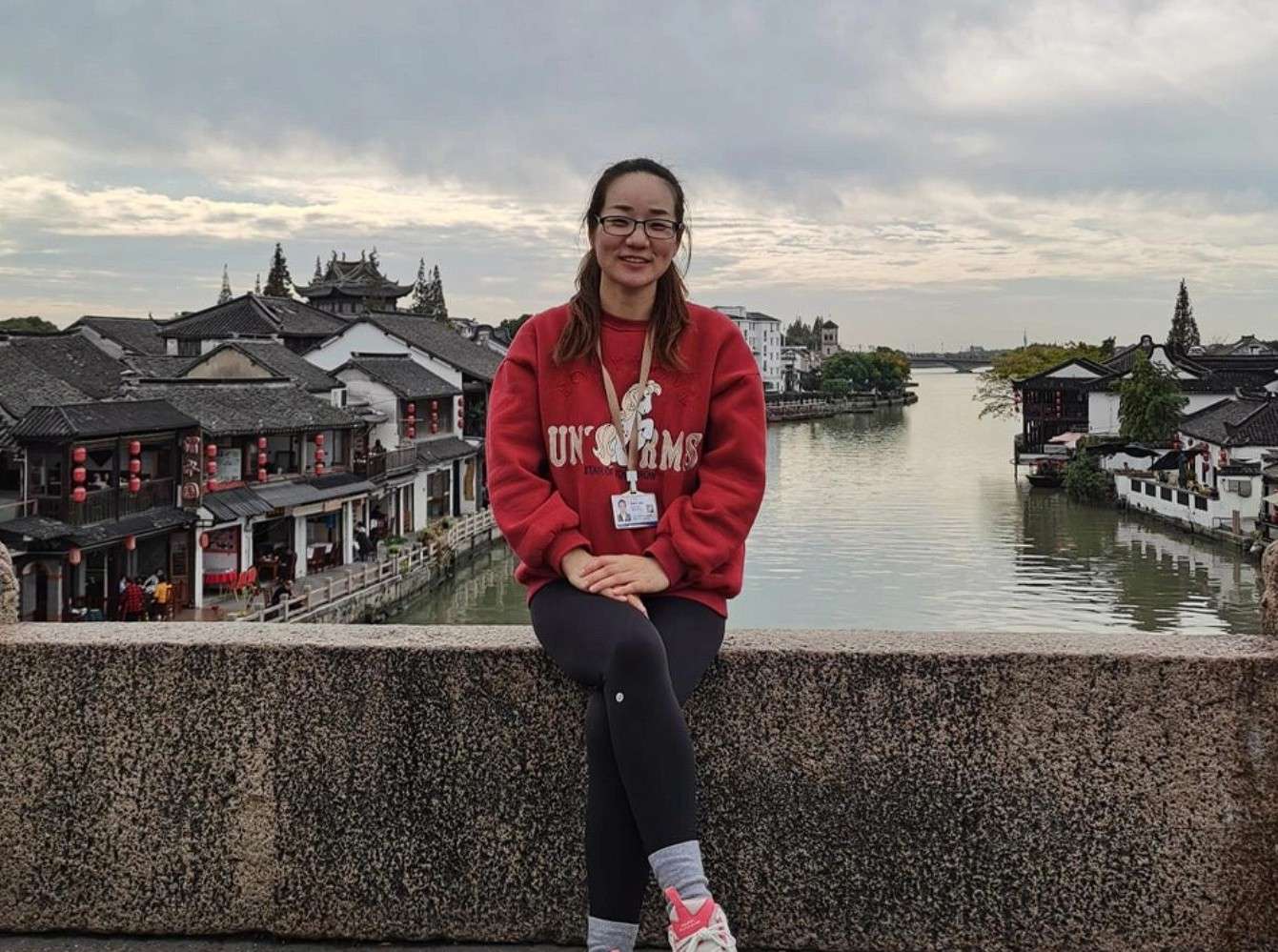 July, a local China tour guide, in a historic water town