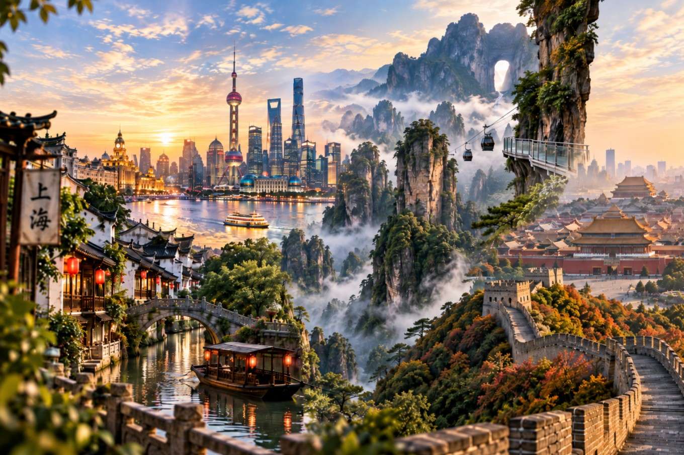 9-Day Shanghai, Zhangjiajie & Beijing Tour image