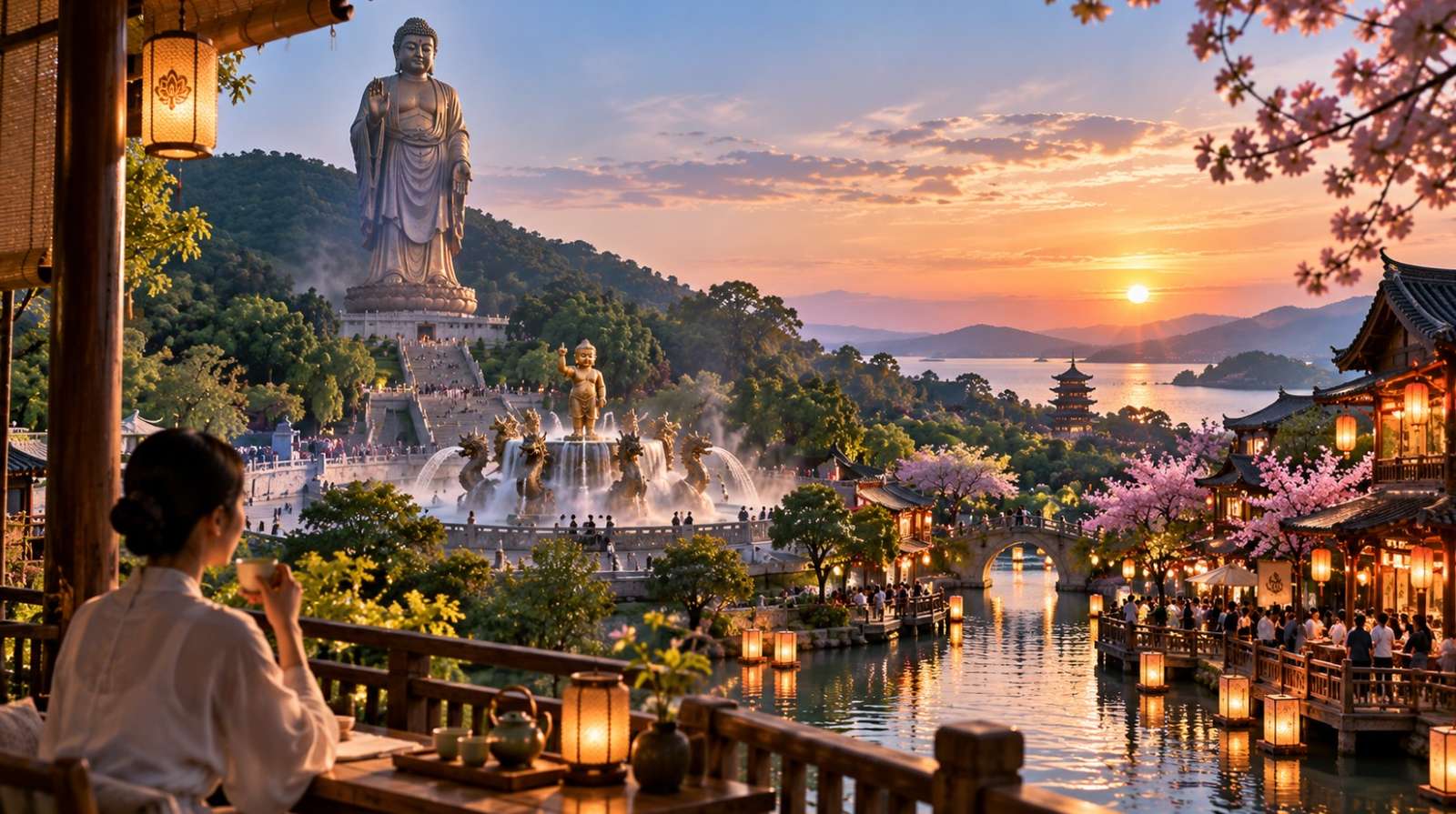 Wuxi Lingshan Buddha & Nianhua Bay Day Tour image